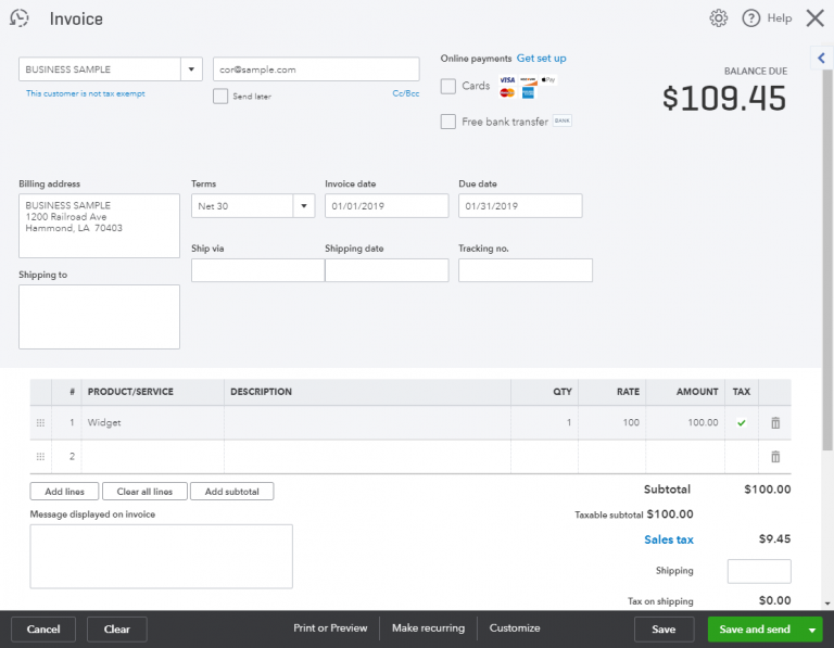 Automated Sales Tax in QuickBooks Online