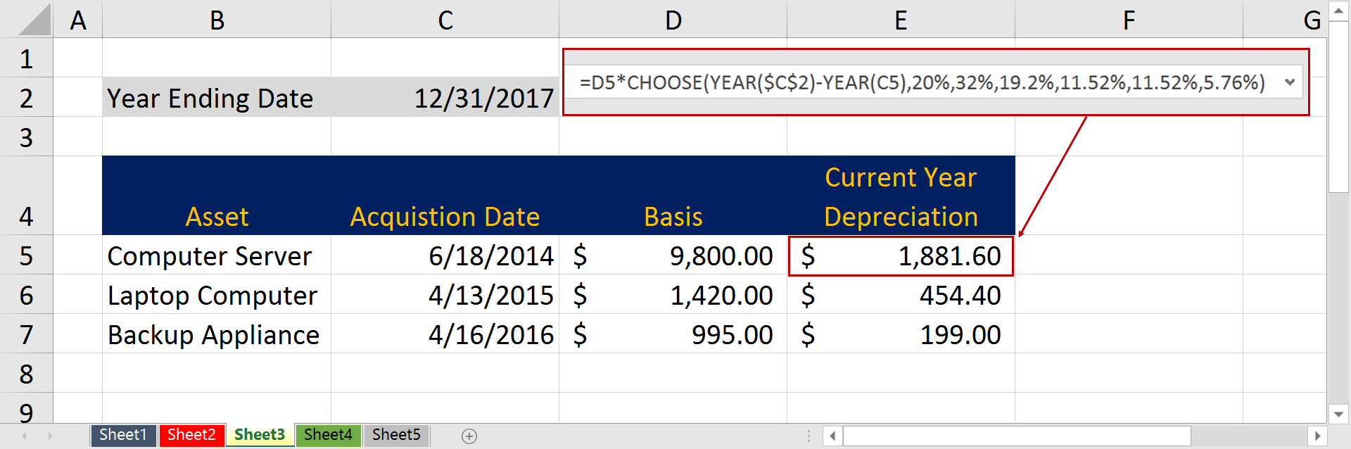 Working With Excel S Choose Function K2 Enterprises
