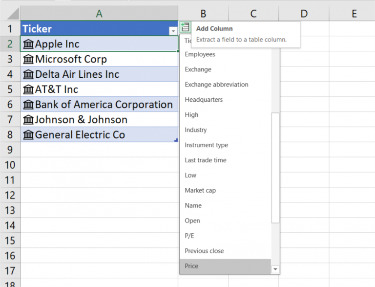 Converting Data Points into Stock Data Types