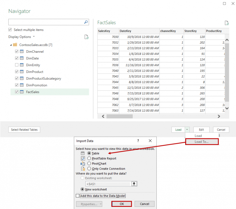 Using Power Query to Query Data from a Database