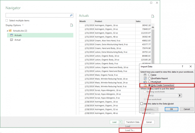 Creating a Query to Link Data from an Excel Workbook