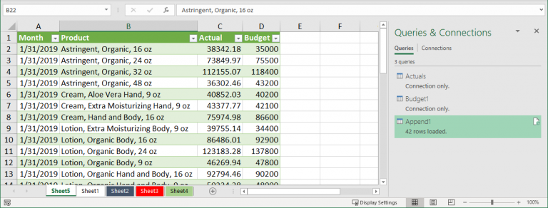 Results of Append Query