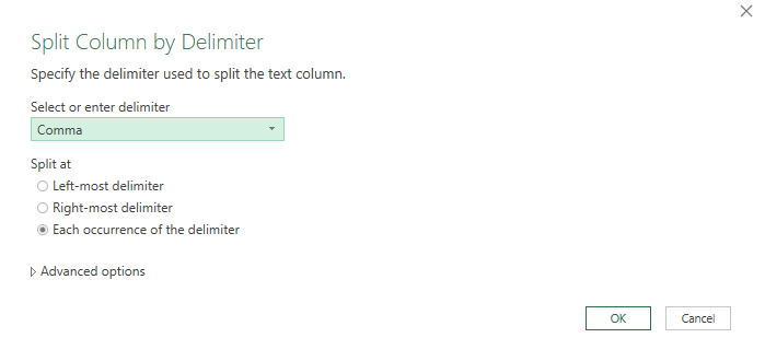 Split Column by Delimiter