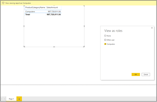 Validating a Role in Power BI