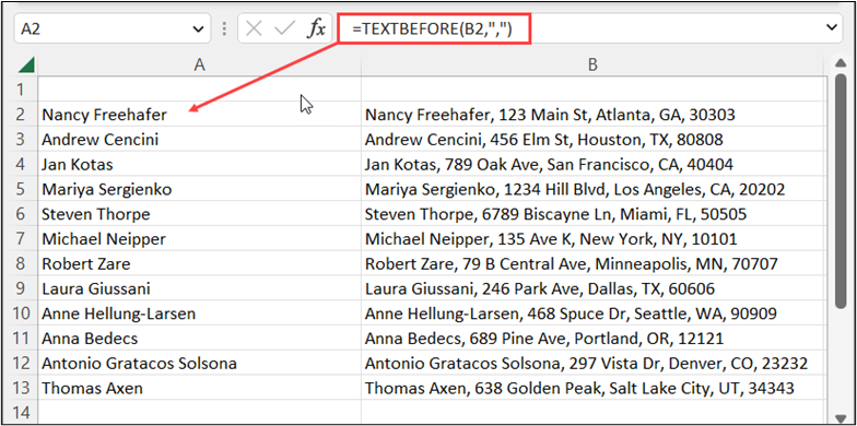 Using TEXTAFTER To Extract All The Data After A Specific Character