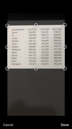 Cropped Data Ready for Conversion