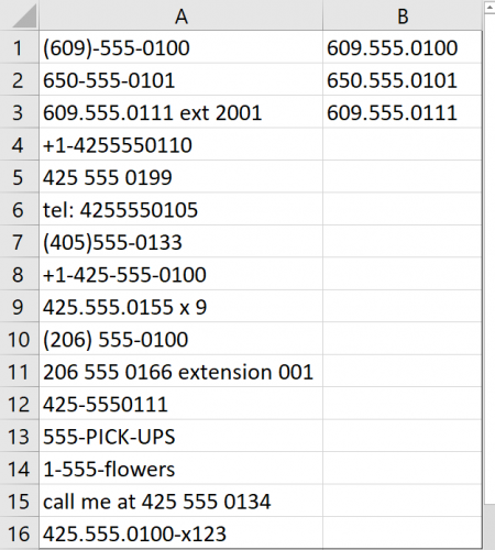 Data for Transform Data by Example