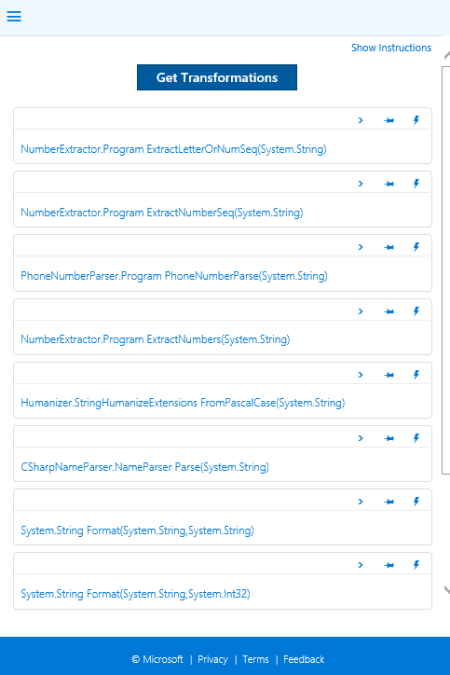 Results Obtained from Transform Data by Example Results Obtained from Transform Data by Example